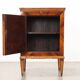 Antique neoclassical bedside table in maple, Italy, 18th century.