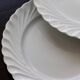 6 vintage white porcelain twisted Limoges Haviland dinner plates