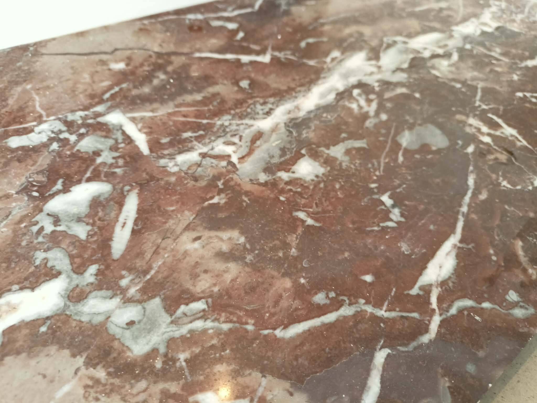 Antique veined red marble fireplace – 19th century