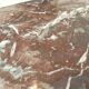Antique veined red marble fireplace – 19th century