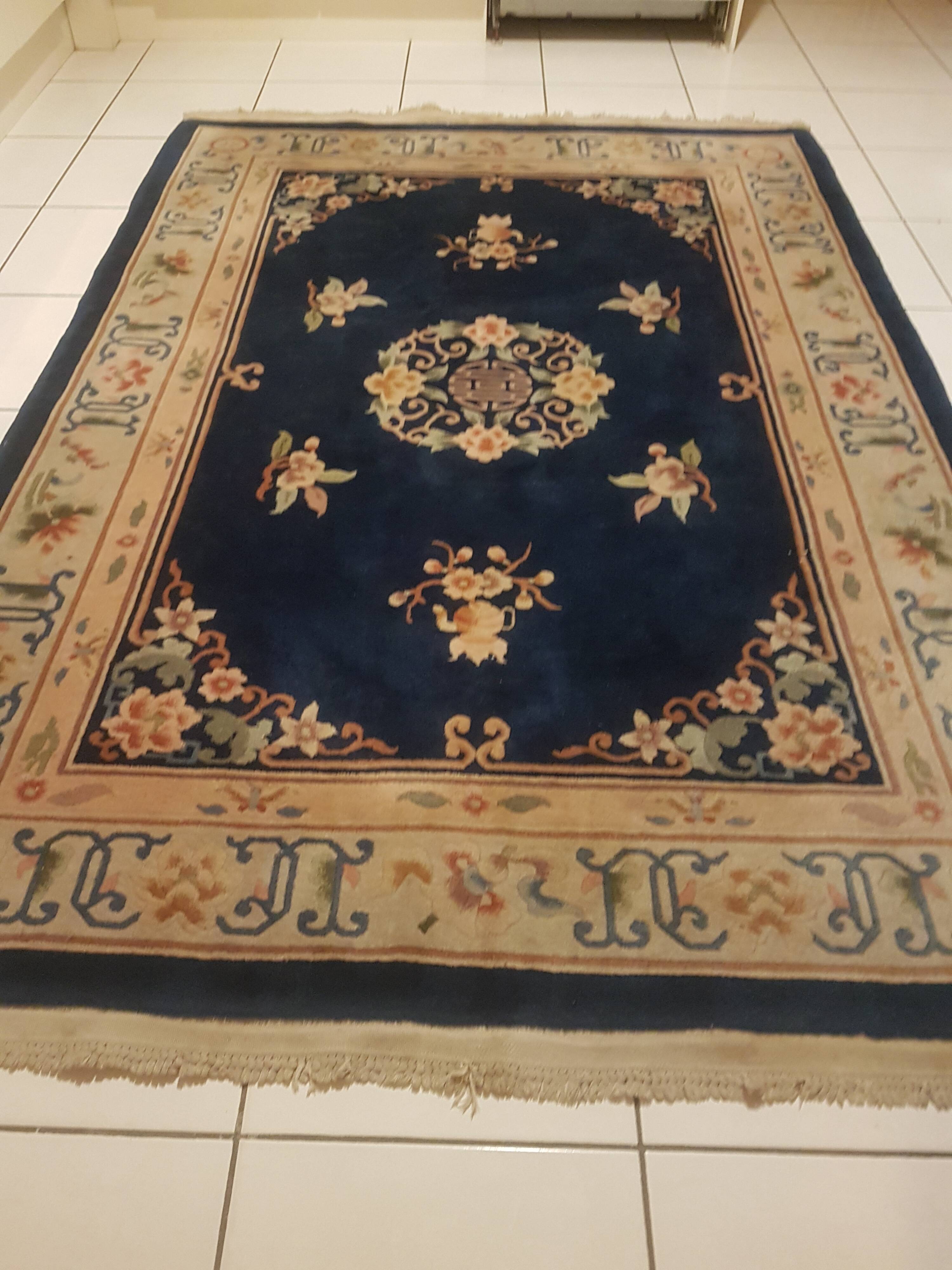 Chinese carpet 100% wool 141x208cm