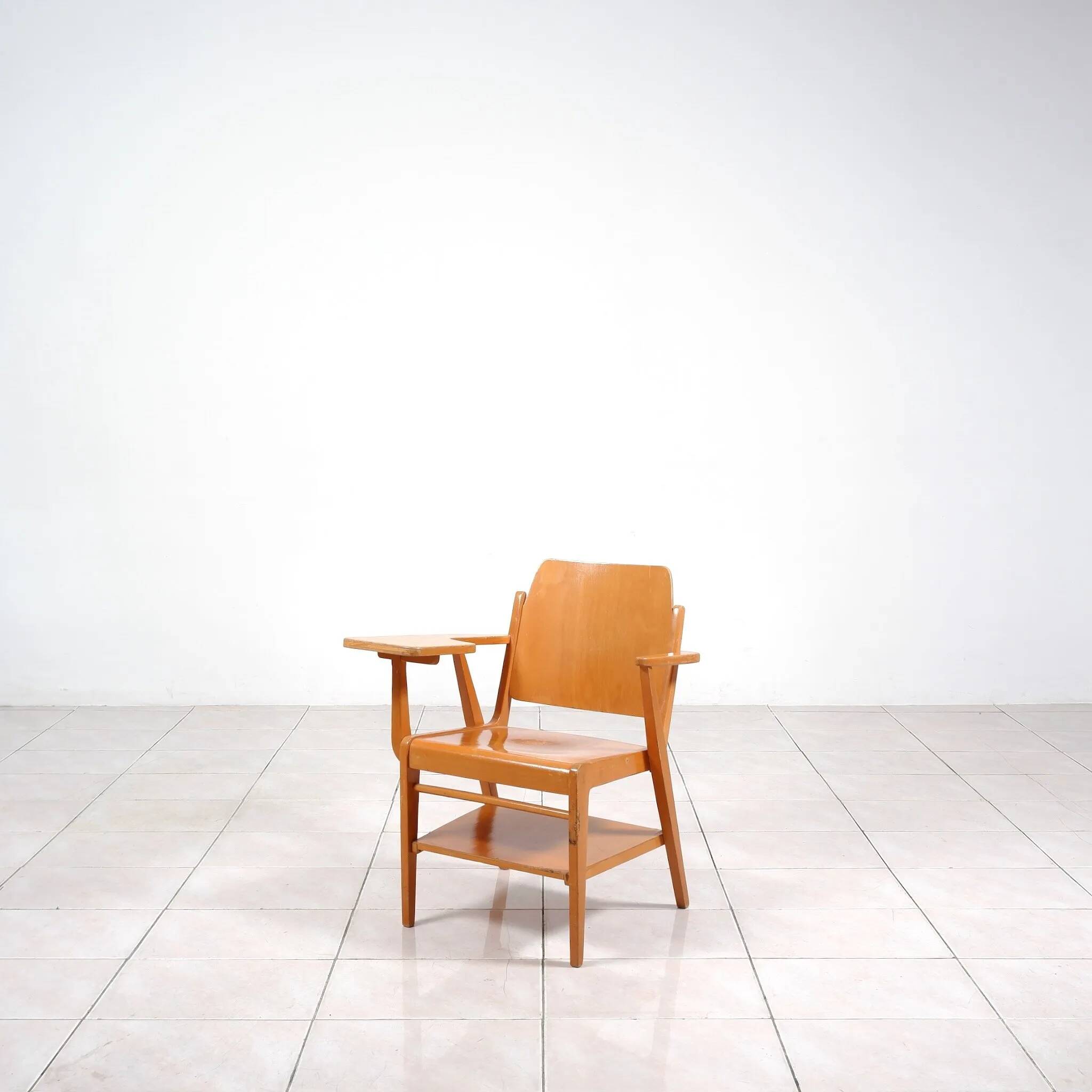 Franz Schuster „Forum Stadtpark“ chair with writing desk