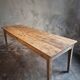 Antique French farmhouse dining table 225 cm – oak and poplar – rustic country table from around 1900
