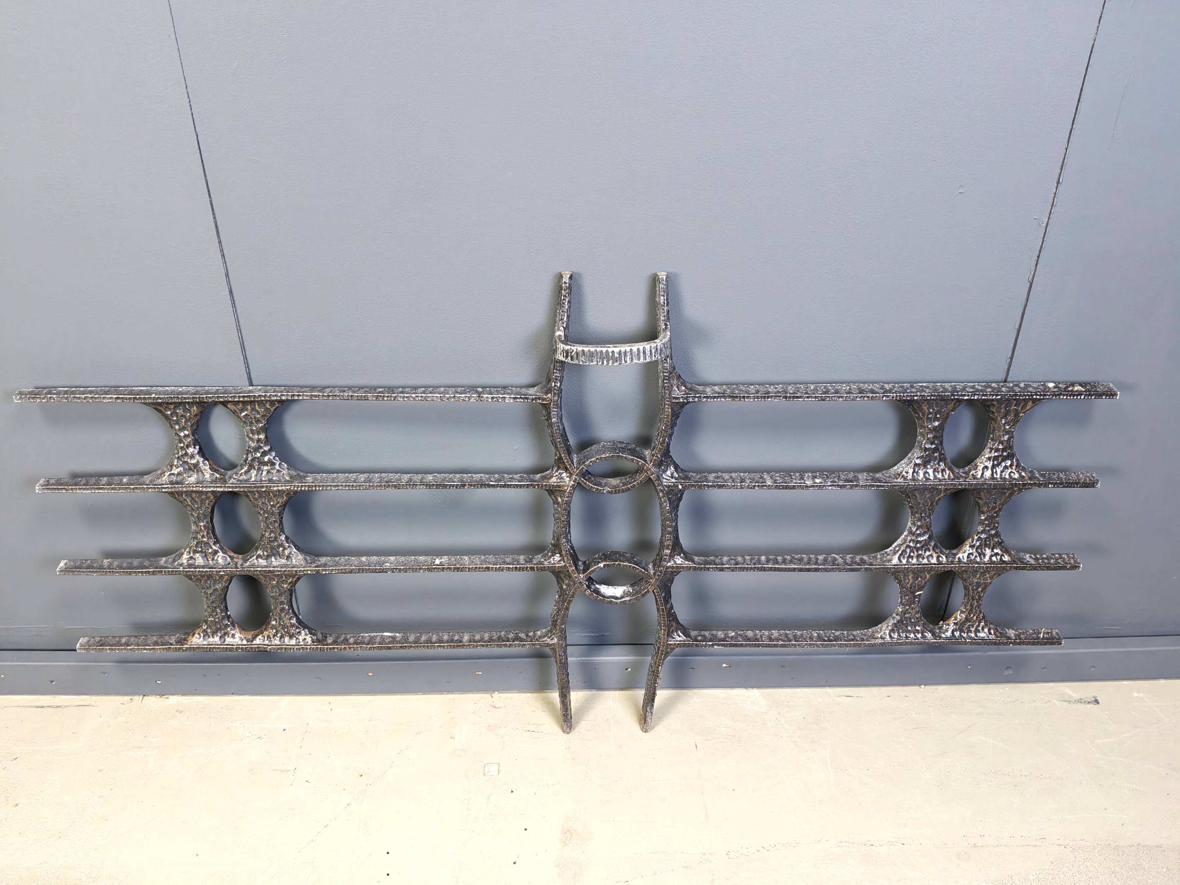 Large vintage brutalist wall sculpture, 1970s