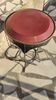 Guéridon en tole peinte peinte et émaillée