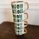Ensemble de 4 tasses Motif Noix Belguim Boch