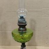 set of three old kerosene lamps