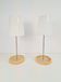 Vintage Basisk Table Lamp in Birch and Glass by Wiebke Braash for Ikea, 2000s, Set of 2