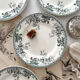4 dessert plates ironstone "Liserons" Choisy le Roi