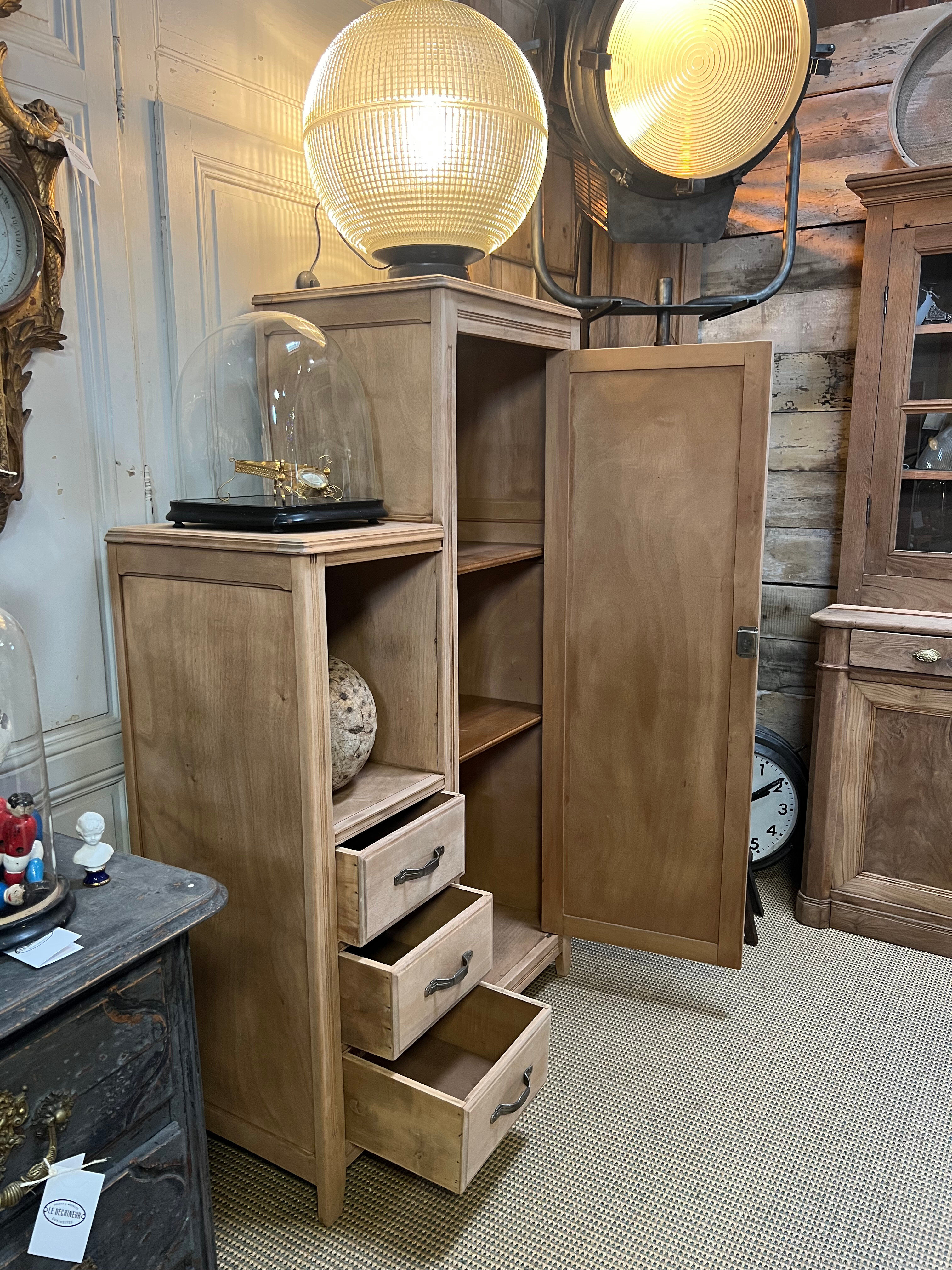 Asymmetrical vintage Art Deco wardrobe