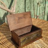 Vintage wooden and metal box