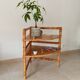 Bamboo and rattan corner table by Adrien Audoux and Frida Minet 1950s