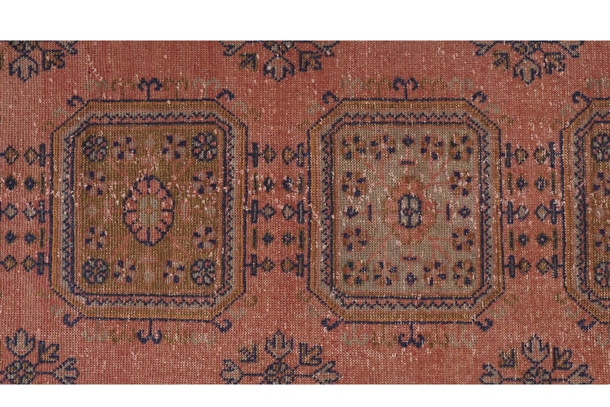 Vintage Turkish hallway rug 80x651 cm