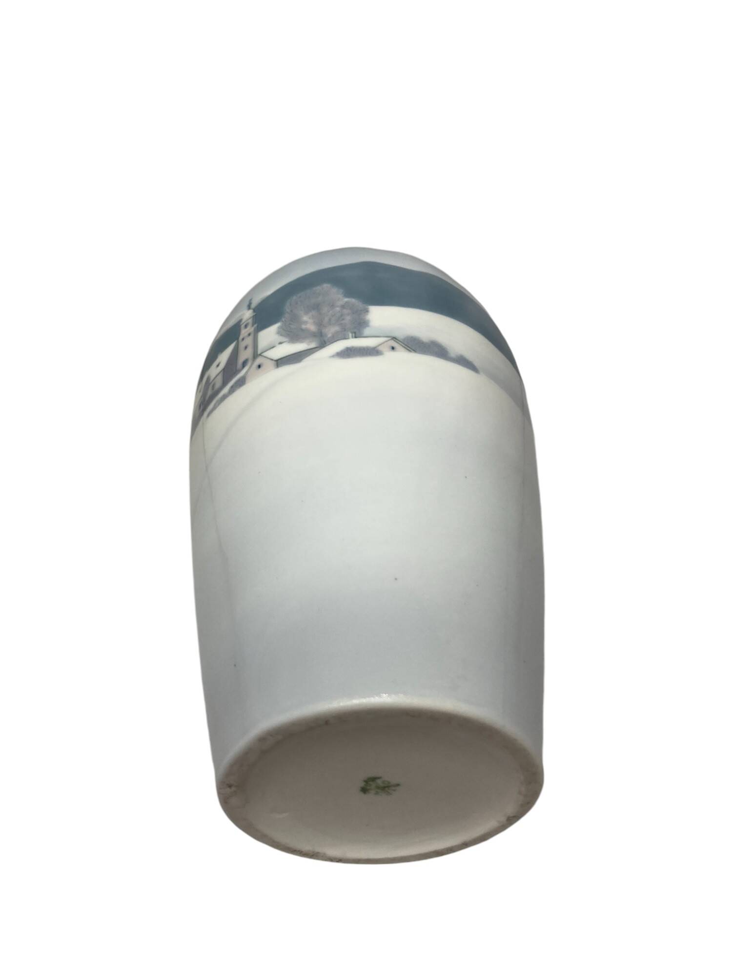 Royal Copenhagen (attributed to) 20th century polychrome porcelain vase