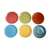 6 assiettes plate Salins Deauville 1960