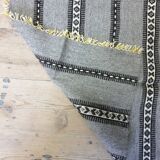 Tapis géométrique vintage tissé à la main fond gris234 X 151cm