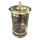 Glass candy jar of the rock deco kitchen dry vegetables pasta .