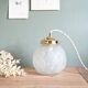 Art Deco table lamp with flowers and leaves
