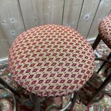 Suite de 4 tabourets de bar 1960