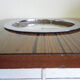 Electric wall clock in formica - 1950s