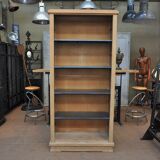 Oak and metal library