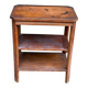 1950s Art Deco solid wood shelf with drawer