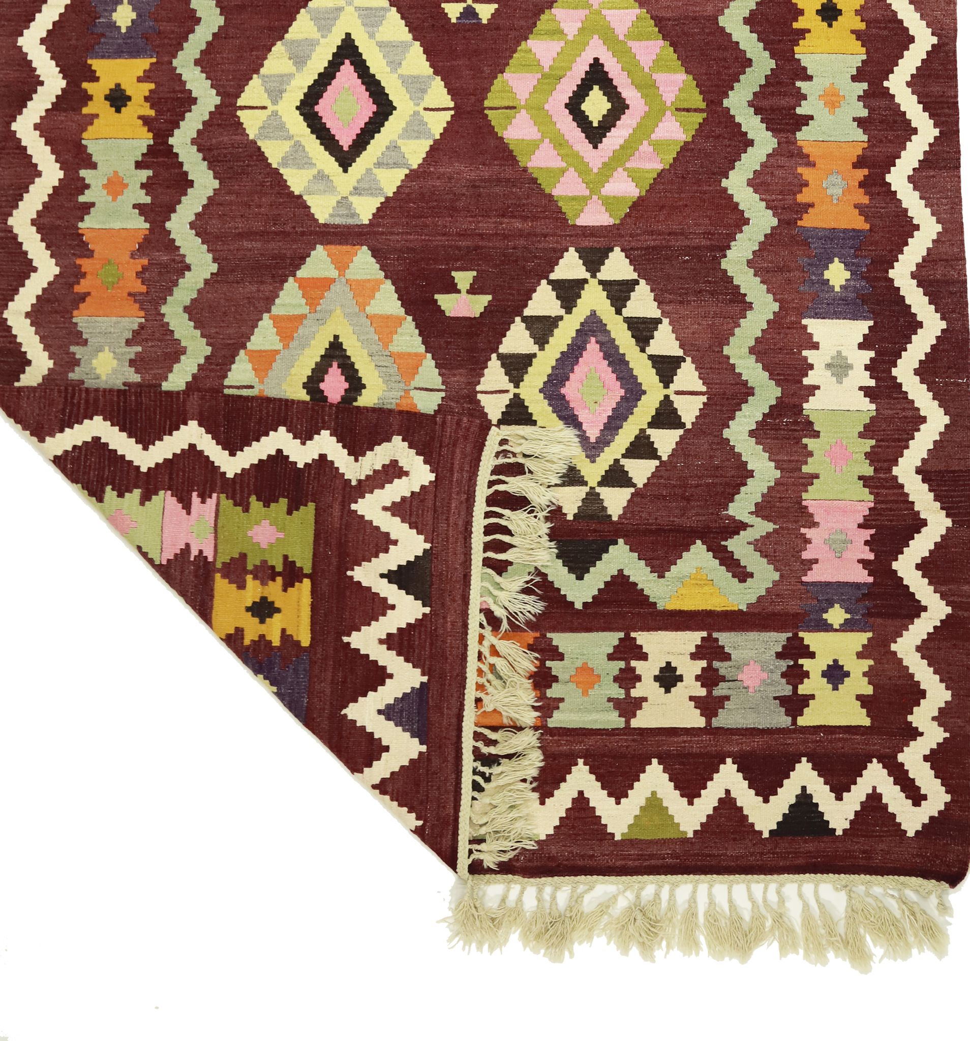 Tapis kilim artisanal d’anatolie 264 cm x 167 cm