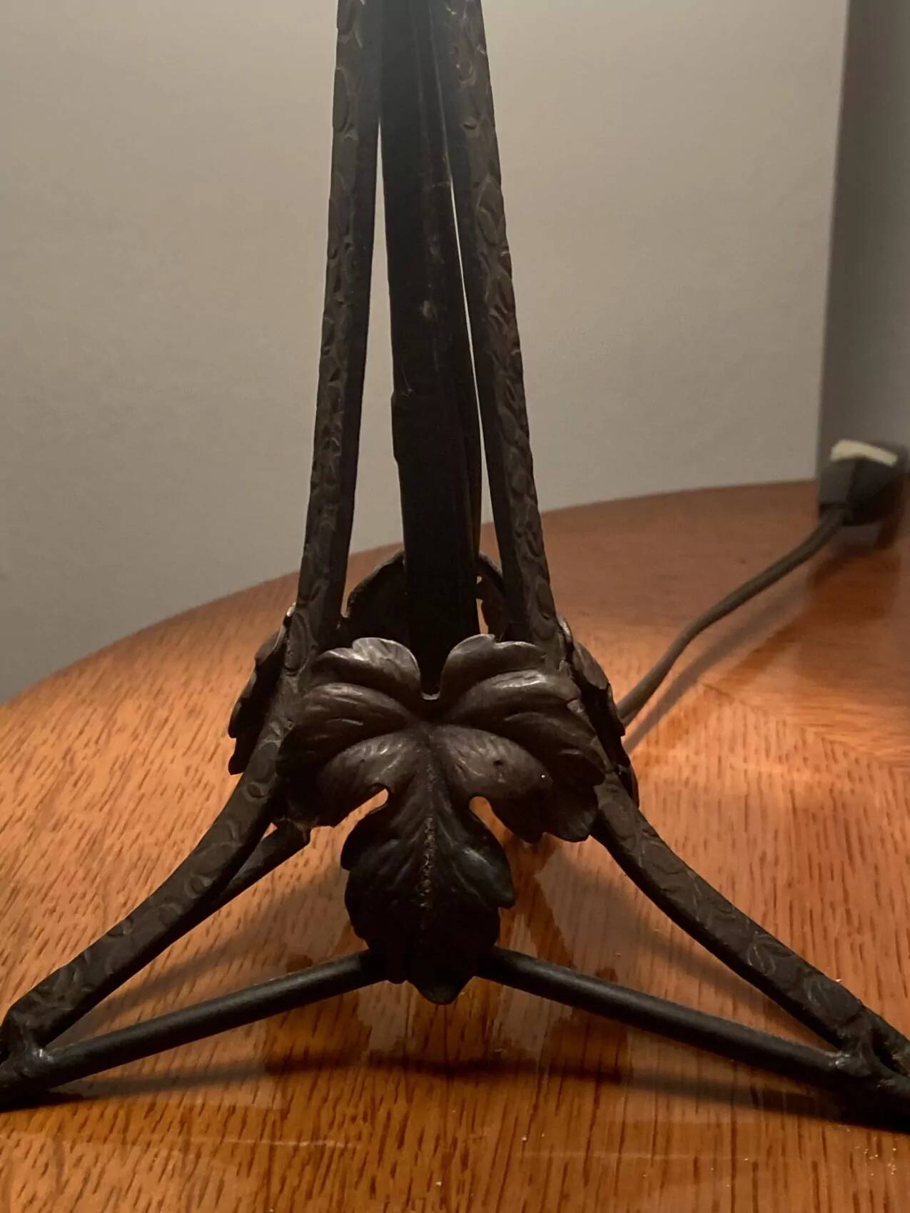 Small antique lamp from the Art Deco period