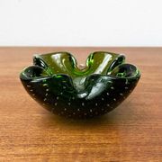 Vintage Italian Bullicante glass bowl from Murano.