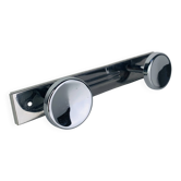 Chrome double hook wall coat rack, 1960s