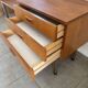 Coiffeuse scandinave vintage en teck, années 60