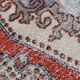 Red & Beige Handmade Turkish Vintage Rug, 126x213Cm