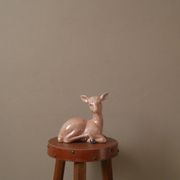 doe ceramic porcelain collection iridescent pink bambi vintage decoration kitsch 50s bohemian child