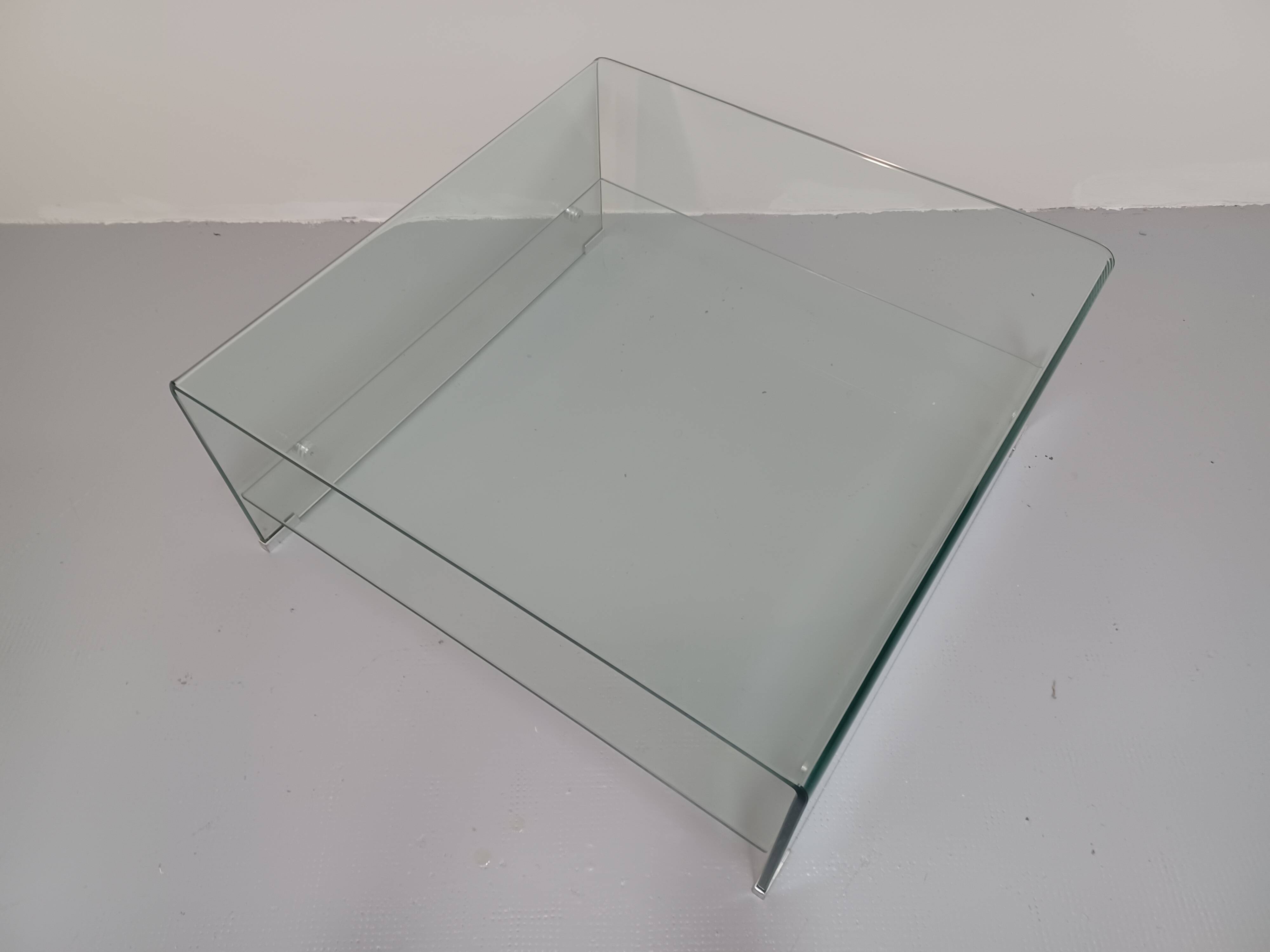 Coffee table, molded glass