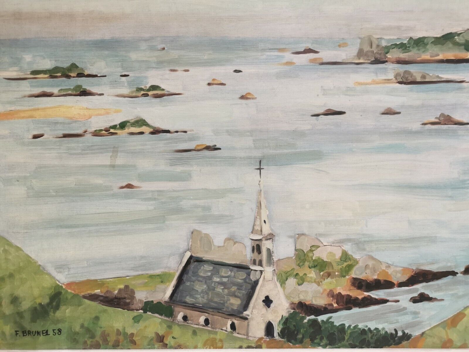 Oil painting by Brunel 1958