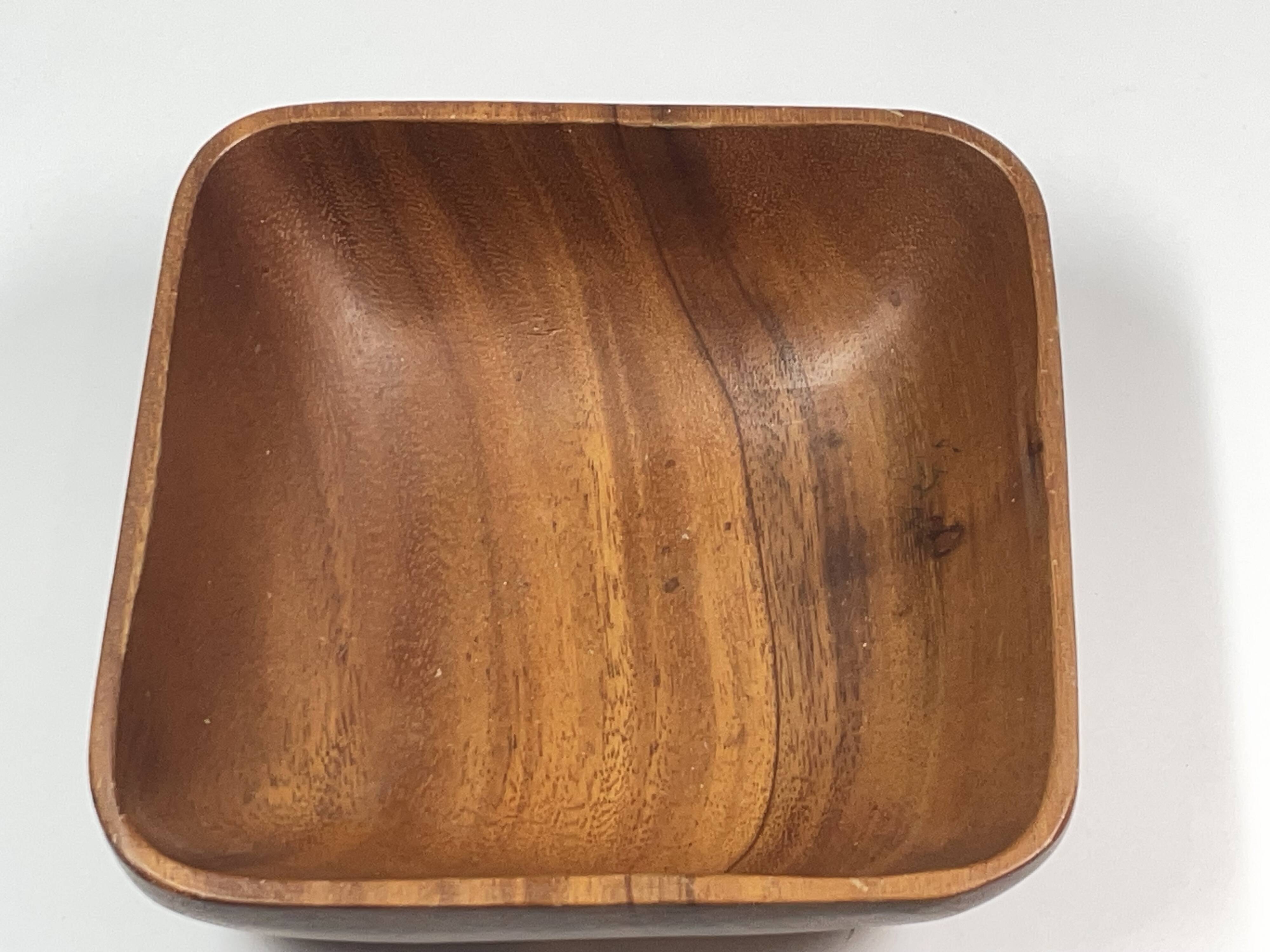 Scandinavian style teak wood pocket tray