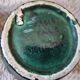 Vintage Vallauris trio of emerald green vases from the 50s/60s.