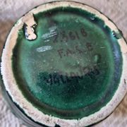 Vintage Vallauris trio of emerald green vases from the 50s/60s.
