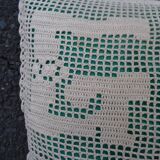 Vintage crochet cushion