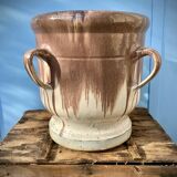 Varnished terracotta jar