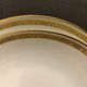 8 flat porcelain plates from Limoges Bernardaud, gilded Greek decoration, twentieth century