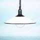 1970s Swedish minimalist Scandinavian suspension lamp with a pull switch.
