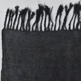 6x7 Charcoal Handwoven Anatolian Kilim Rug, 172x218 Cm