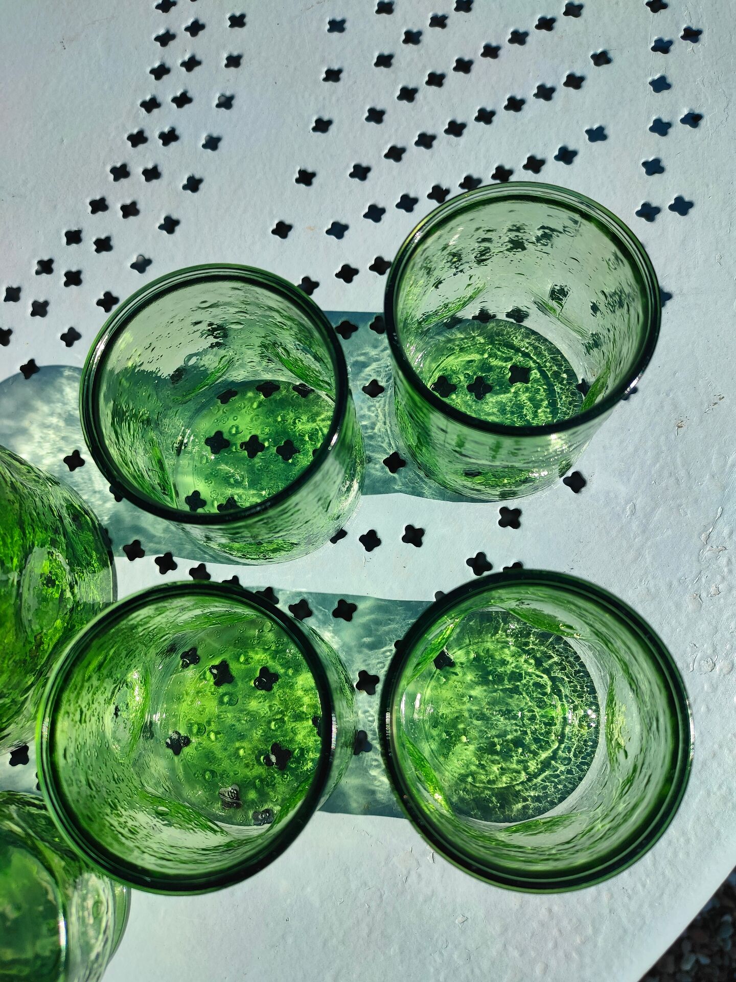 Carafe et verre Vintage