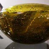 Vintage mortar and pestle from the glassworks of Biot 70s