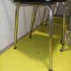 6 vintage formica blue yellow kitchen chairs