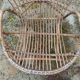 Rattan armchair with armrest