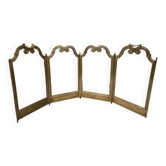 Old brass fireplace screen
