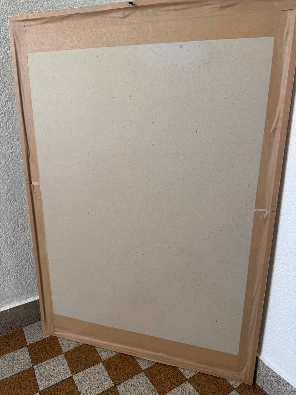 Large nude charcoal painting by André Jaoul