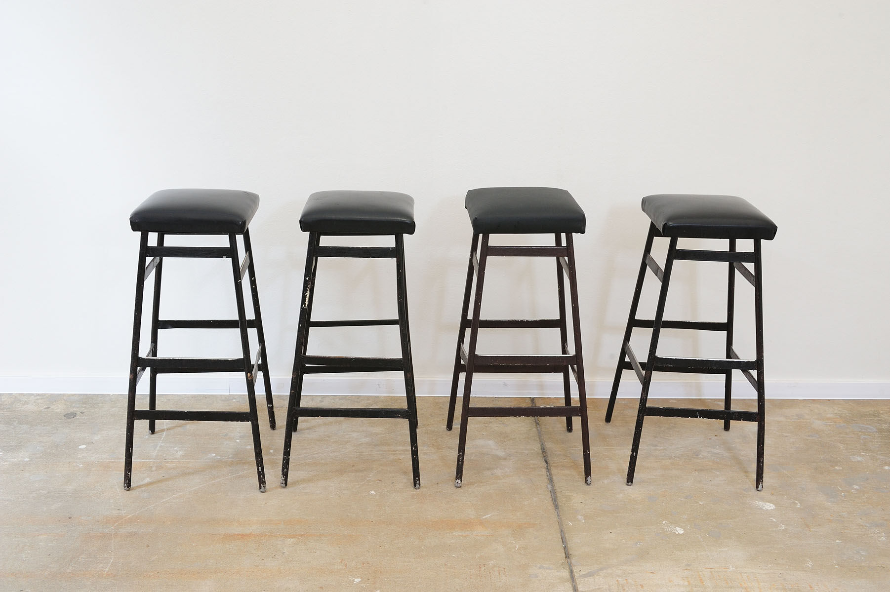 Eastern bloc Bar stools from the 80s, Czechoslovakia, set of 4